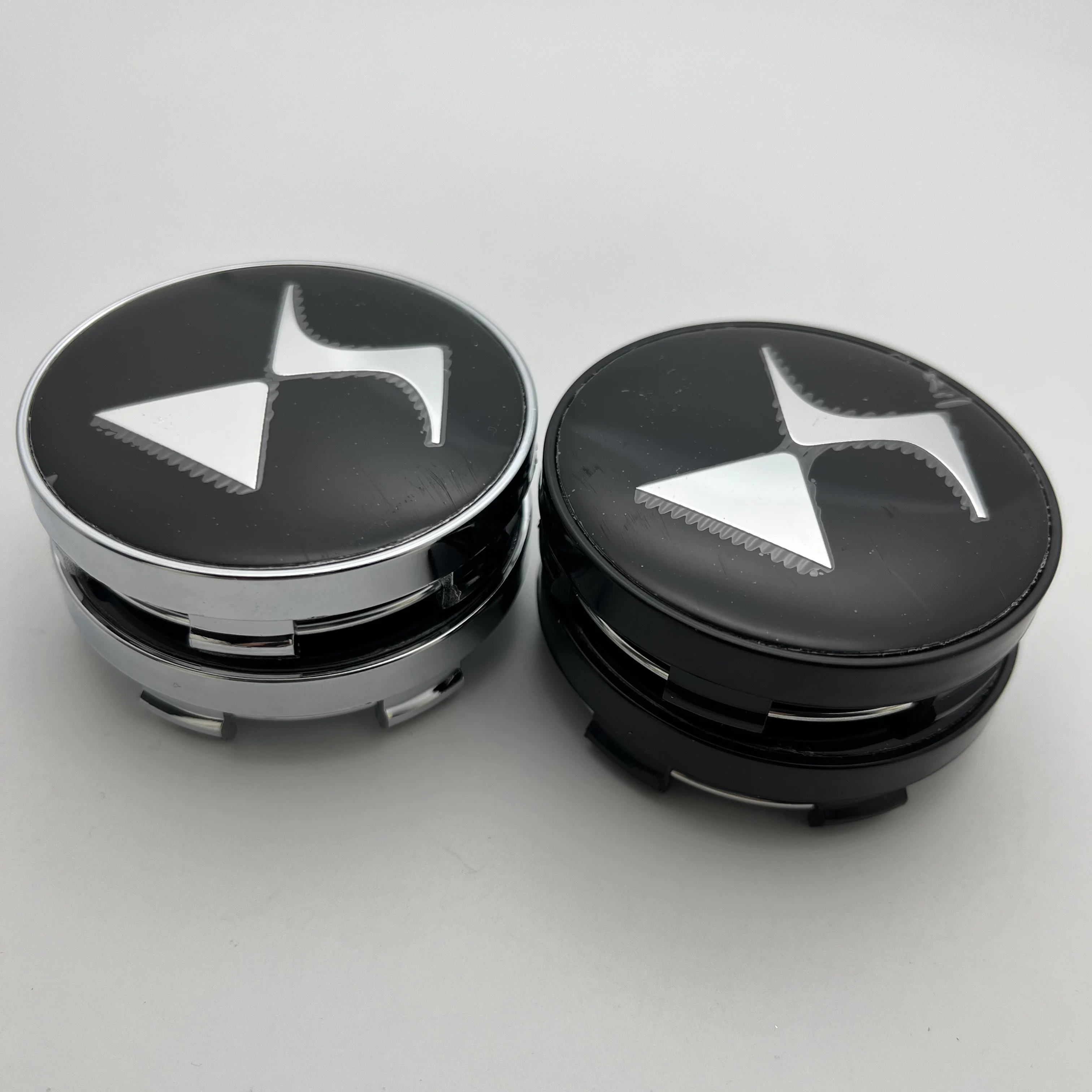 4pcs3D 56/60mm For DS Logo Sticker Car Wheel Center Cap Emblem Hub Cover Badge Accessories For Citroen DS4 DS3 C4 C5 C3 C-elysee