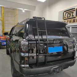 For Toyota 4Runner 2010 2011 2012 2013 2014 2015 2016 2017 2018 2019-2024 Black Rear Hatch Ladder Aluminum Alloy Car-styling