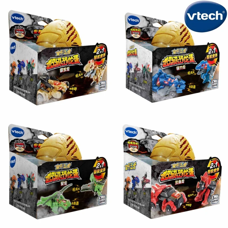 

Vtech Super Dinosaur Egg Transforming Robot Model Kit Movable Model Figures Gift Toy Collection Toy Gift