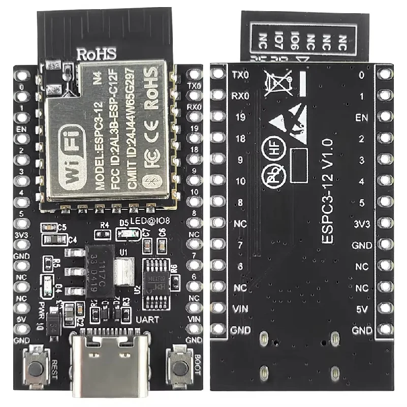 ESP32C3 Development Board Wifi BT Module RISC-V 32-Bit Single-Core ESP32-C3 N4 4MB Flash 26PIN TYPE-C Soldering