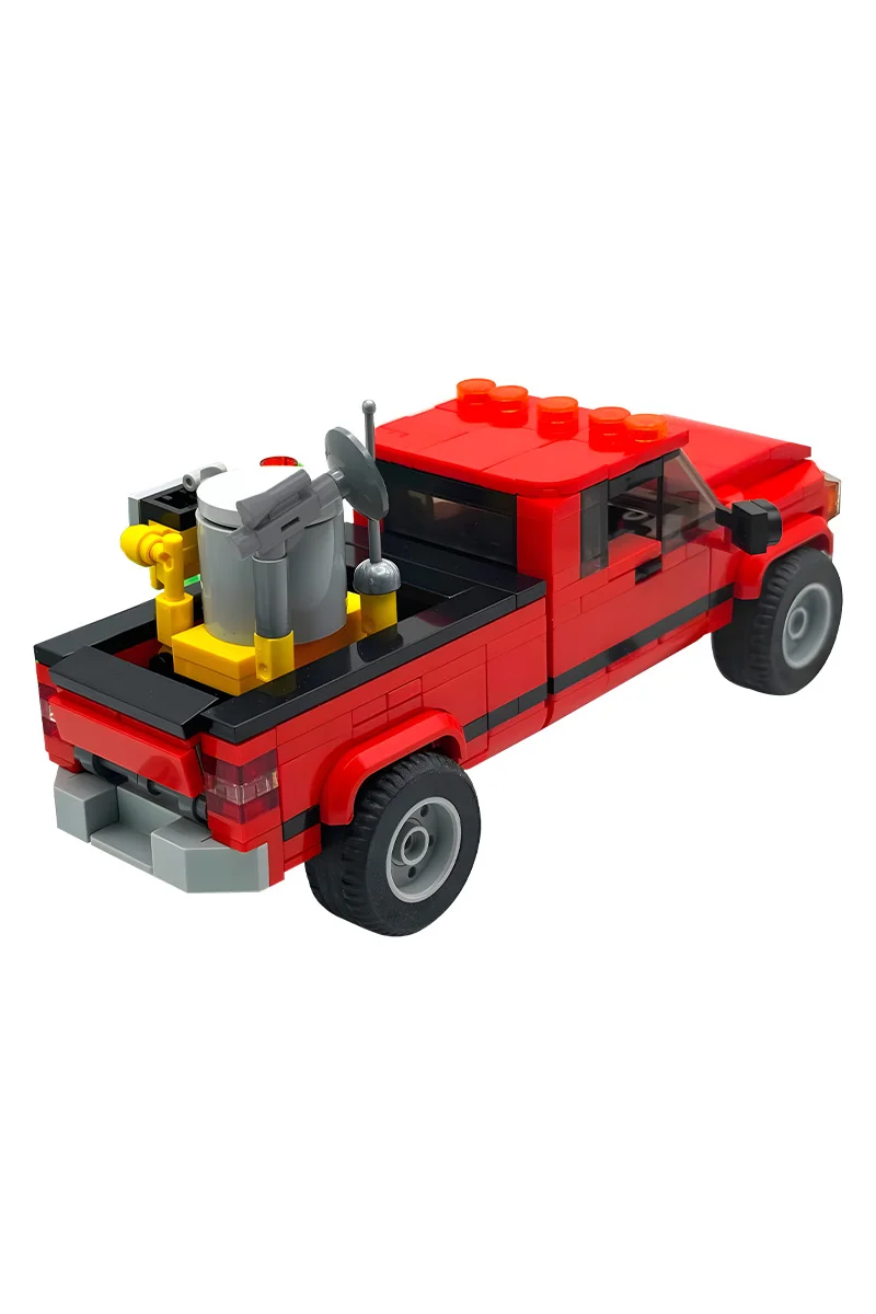 MOC Bob & Weave Ram z Twister Klocki Model Film Tornado Czerwony Pickup Samochód Klocki Zabawki do Składania Prezenty Urodzinowe dla Dzieci