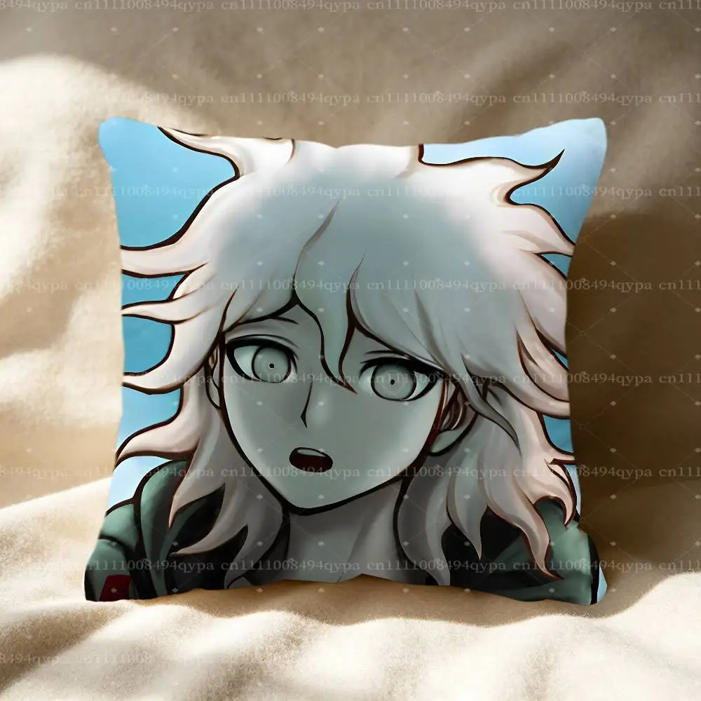 N-Nagito Komaeda D-Danganronpa Throw Pillow Cushion Cases Kawaii Decorative Living Room Decor Soft Decorative Pillows