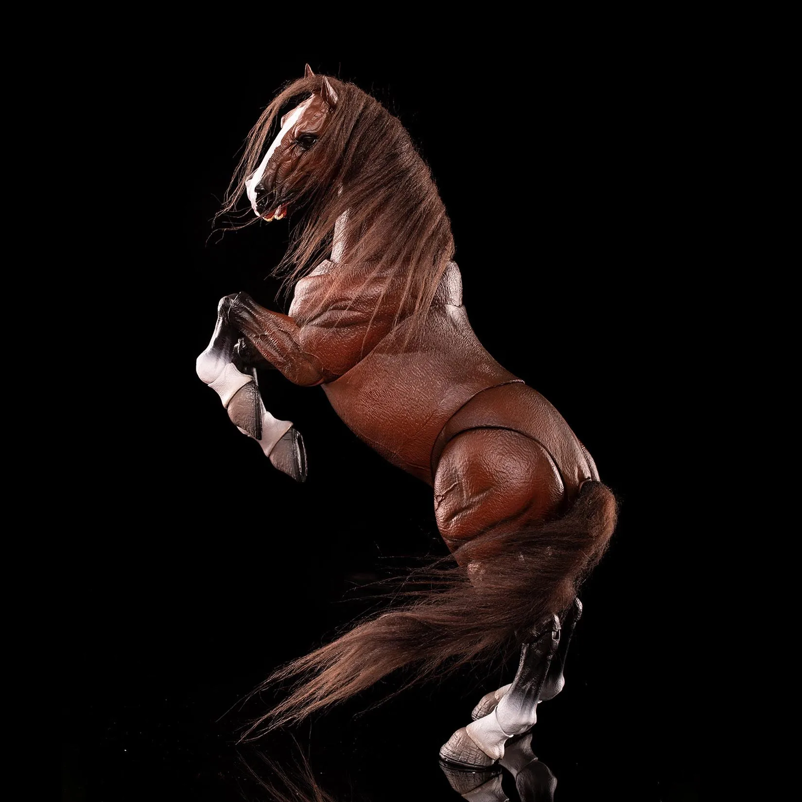 1:12 Scale War Horse Movable Joint Simulation Animal Model Soldier Figure Accessory Desktop Decor Craft Collection Birthday Gift