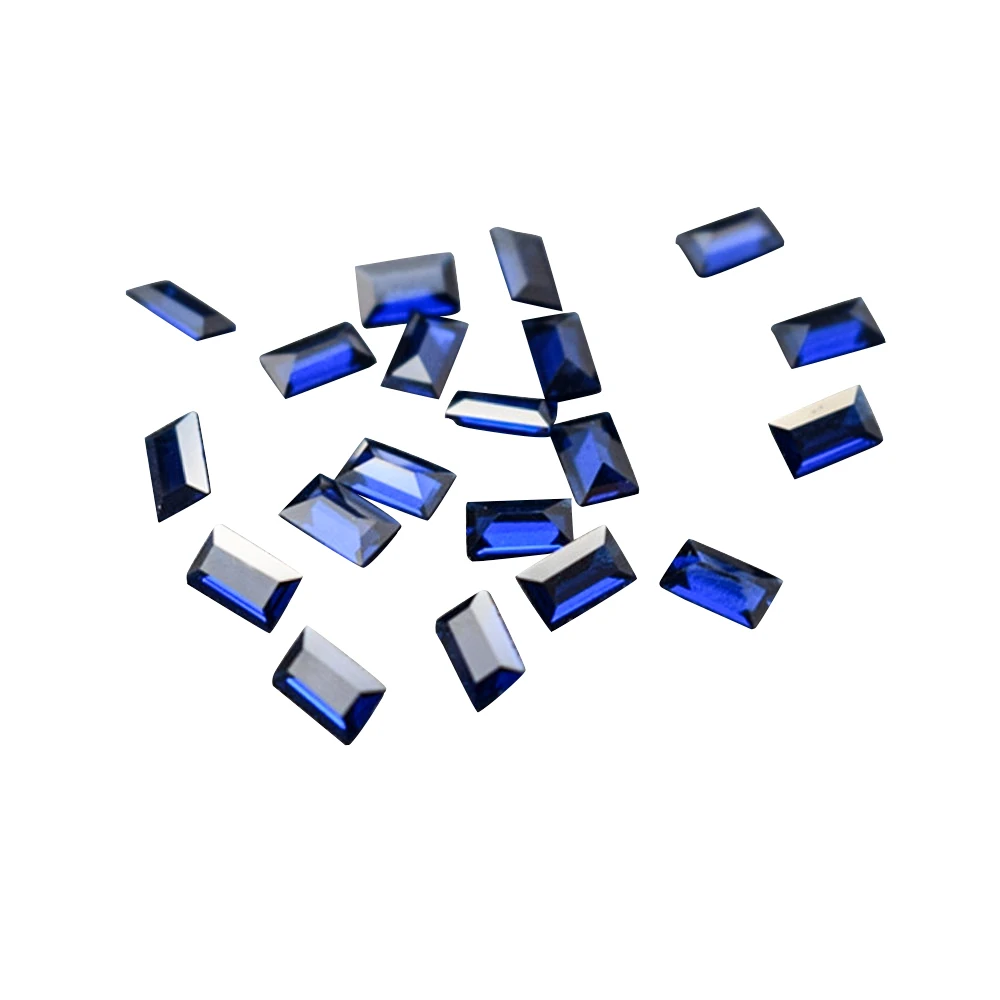 

Прямоугольный ограненный синий шпинель, маленький размер, синий шпинель-самоцвет, несколько размеров на выбор