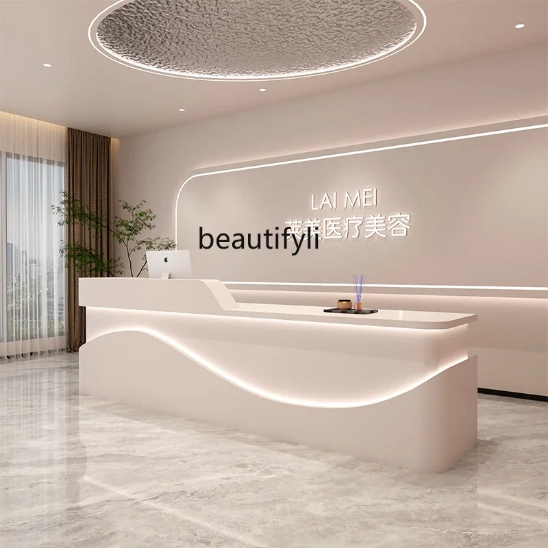 Beauty Salon Cashier Clothing Store Dental Bar Art Dance Training Class Company Reception Desk Desk