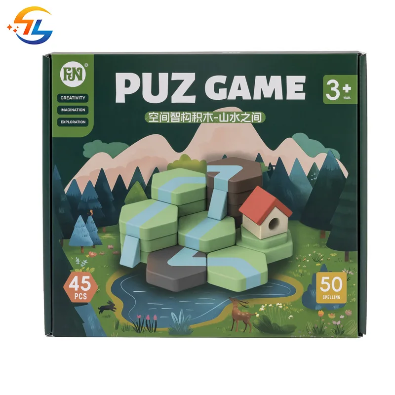 Quebra-cabeça infantil, blocos de construção de partículas grandes, montagem de brinquedos, espaço, estrutura inteligente, multifuncional, pensamento lógico, presentes