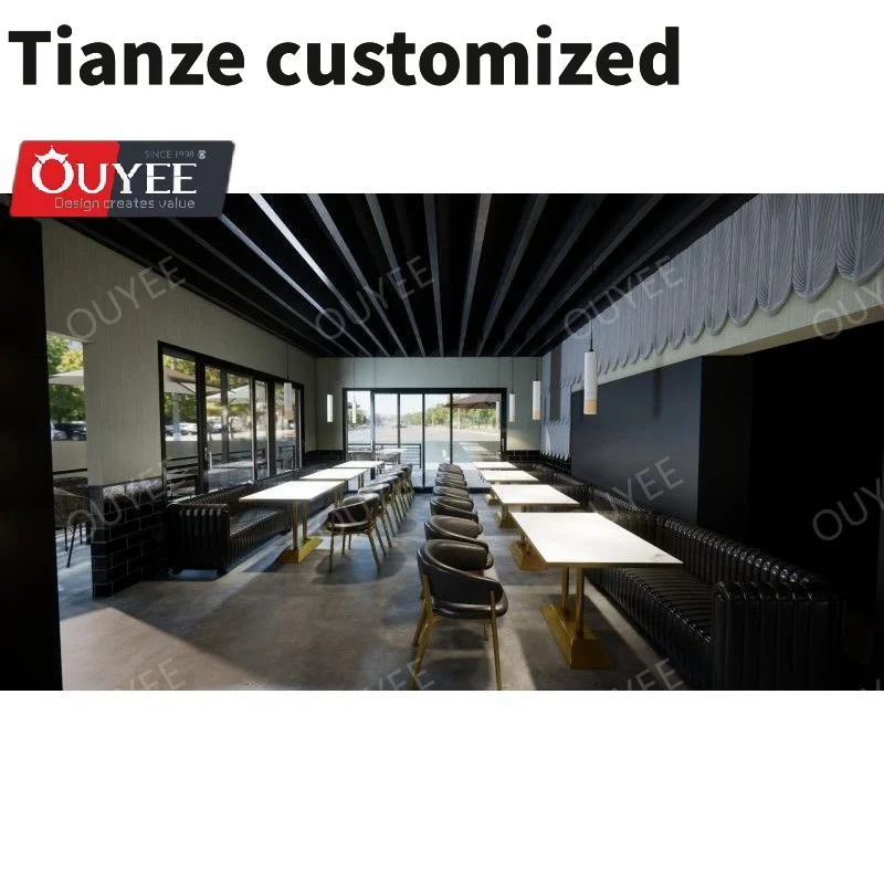 

Customized-Modern Cafe Restaurant Decor Design Customize Modern Restaurant Furniture High End Chairs And Tabes Restaurant Furnit