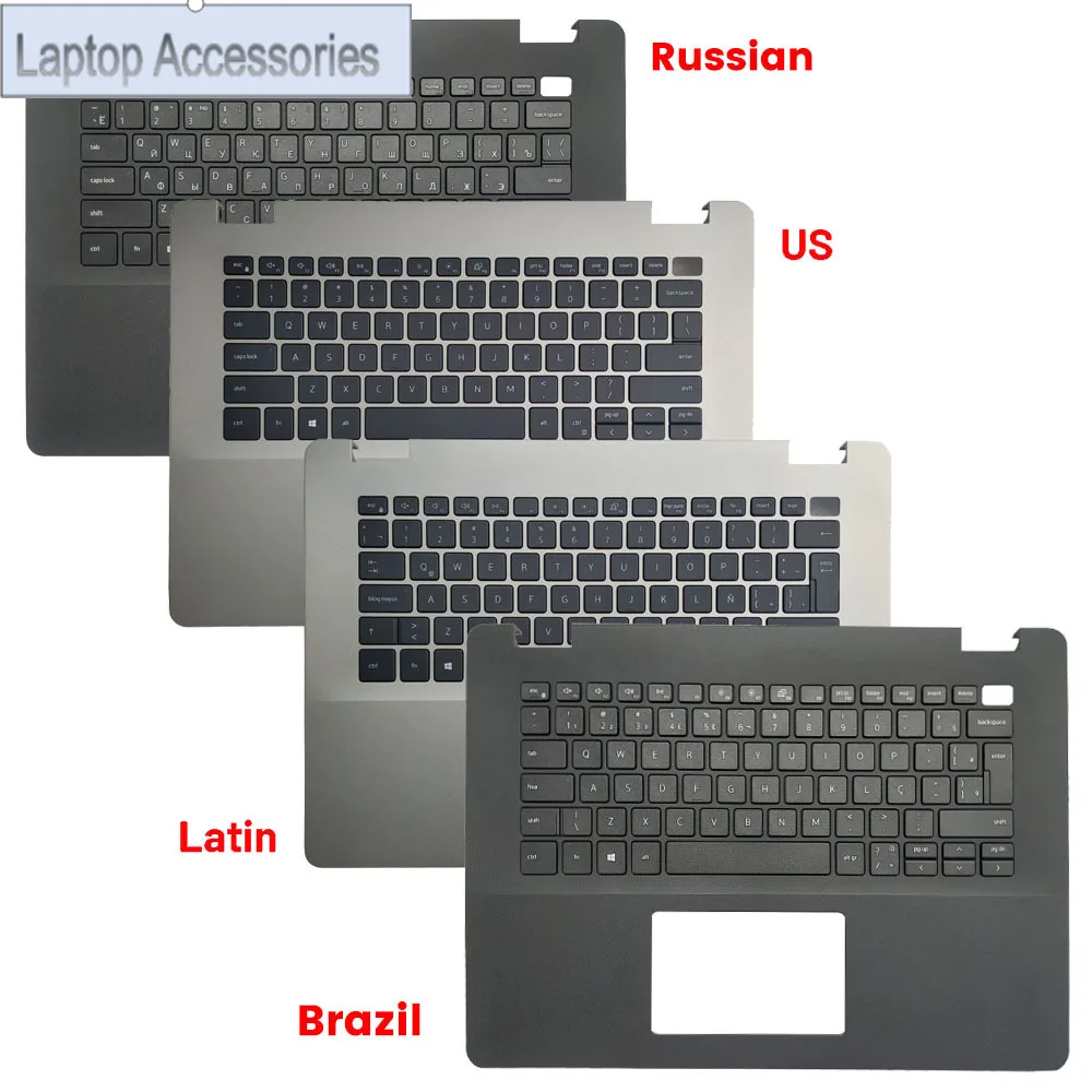 

Новый чехол для Dell Vostro 3400 3405 V3400, русская/бразилия/испанская/латинская/американская клавиатура с верхней крышкой упора для рук 0CX6T3