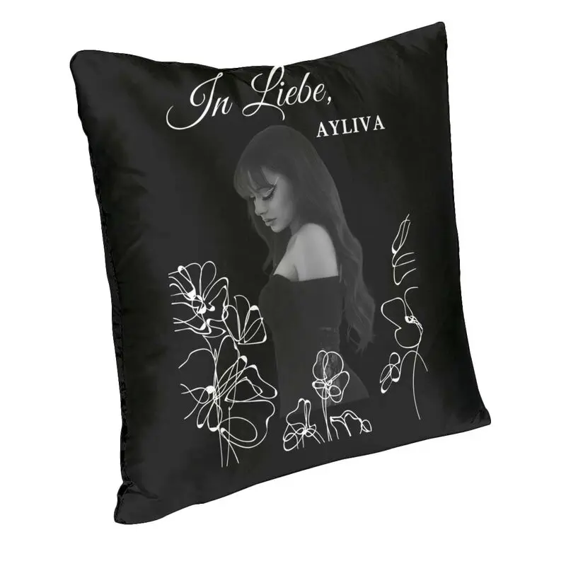 Custom Ayliva In Liebe Flower Square Pillow Case Home Decor Cushion Cover Throw Pillow for Living Room Double-sided Printing