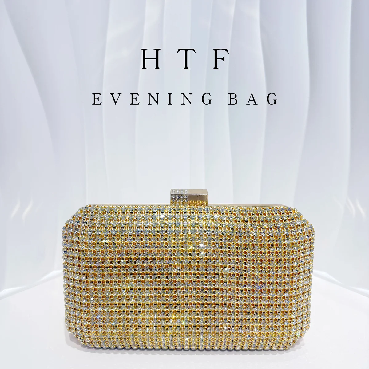 

Shiny Crystal Evening Clutch Luxury Rhinestone Wedding Party Banquet Handbags Women Diamond Chain Shoulder Crossbody Bags