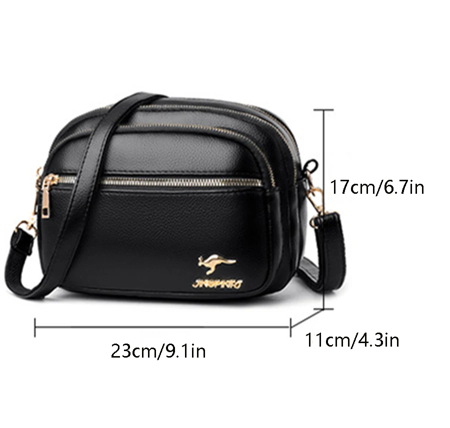 Women New Bag Multi-layer Crossbody Multi-pocket Mom Purse PU Mini Small Luxury Ladies Hand Bags Bolso