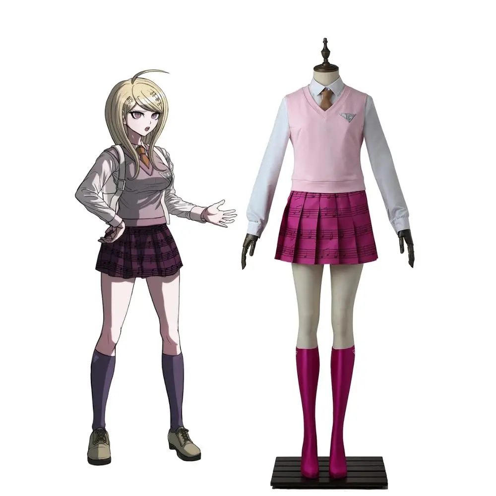 

Danganronpa V3 Kaede Akamatsu Cosplay Costume Custom Made Halloween Anime Convention Cosplay Outfit Unisex