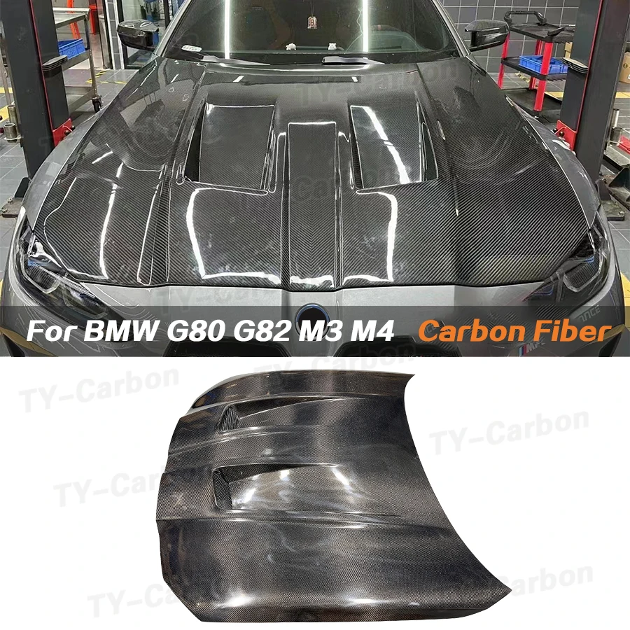 

Сухая крышка капота двигателя из углеродного волокна, капот, автомобильный чехол, комплект кузова для BMW G80 G81 M3 G82 G83 M4 2021+ FRP ALP Style