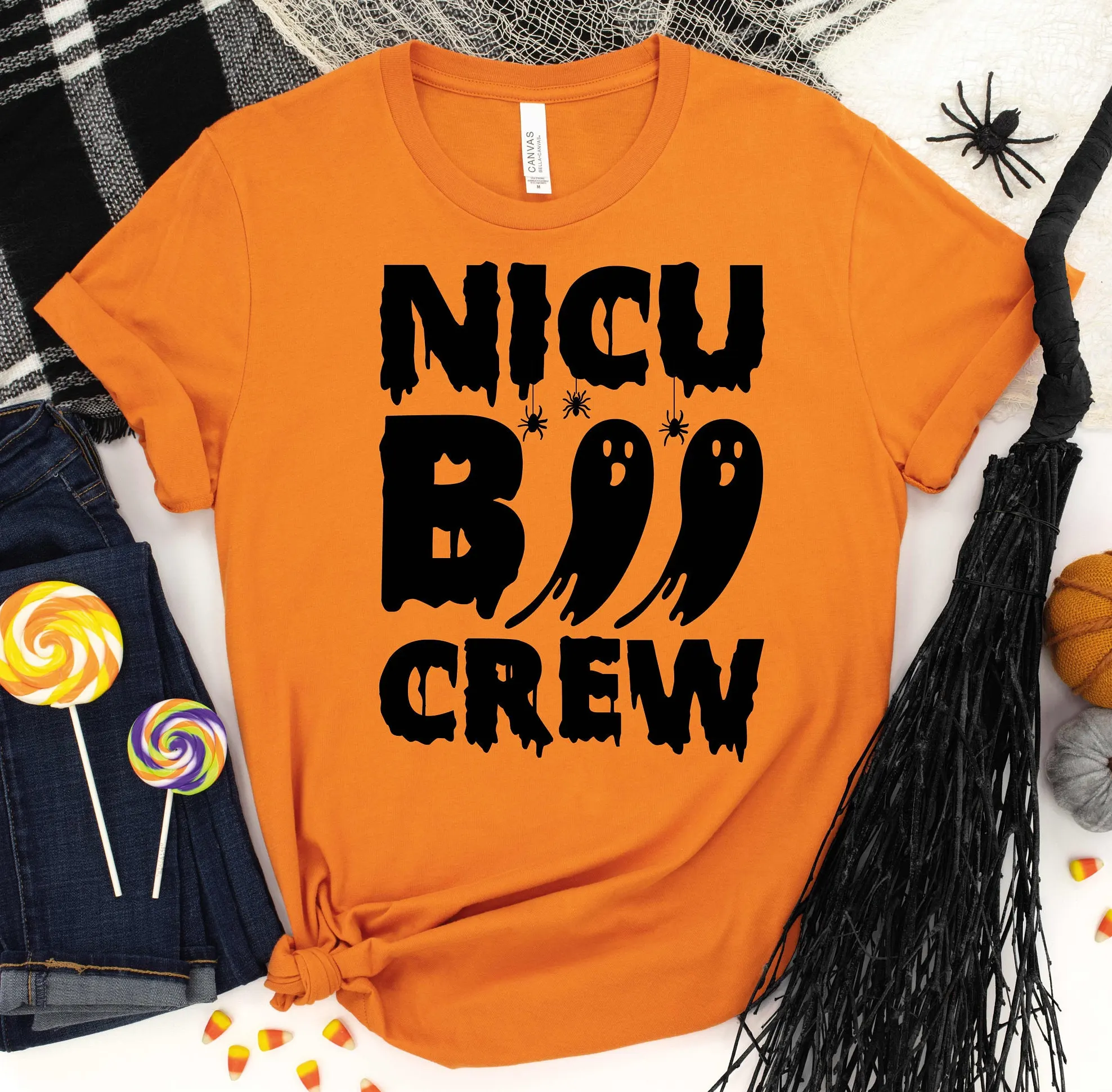 Halloween Nicu Nurse T Shirt Neonatal Intensive Care Unit Hospital Party Nursing Student