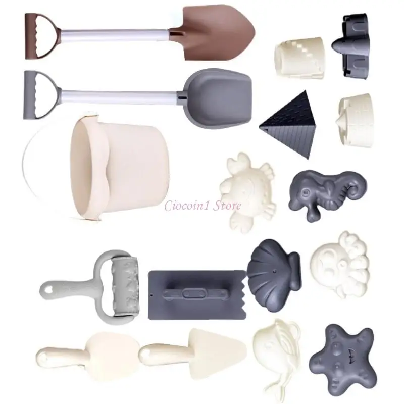 Y1UB Kinderzand- en wateremmer Set Set Beach Toy for Outdoor Fun Backyard Play