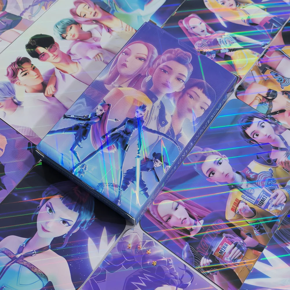 Tarjetas LOMO de la Serie de Dibujos Animados de Grupos de Chicas con Láser, Accesorios, Regalos Navideños Unisex para Niños, Novedad 2026