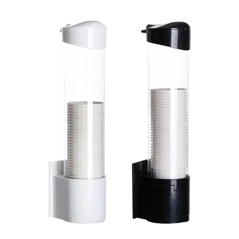 ~Holder Self-Adhesive Water Dispenser Plastic Cup Holder Dust-proof Paper Cups Rack
