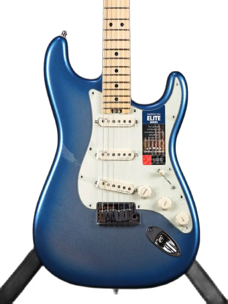 New Arrival!!!!!!!! Sky Blue Burst ST Electric Guitar, Solid Mahogany Body ,Roswood Fretboard,