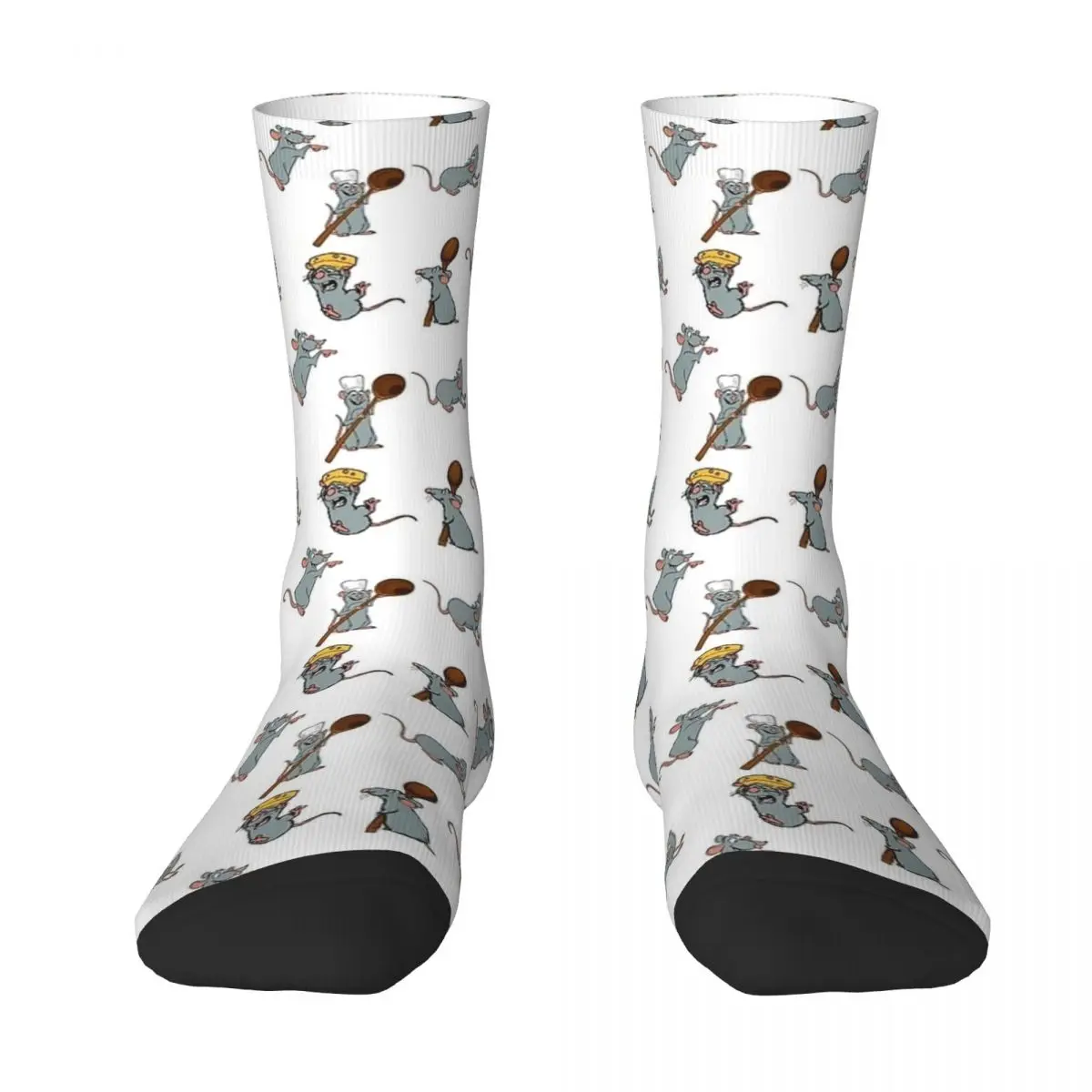 Remy Ratatouille Pack Socks Autumn Rat Animal Stockings Funny Women Men Breathable Socks Graphic Outdoor Non-Slip Socks