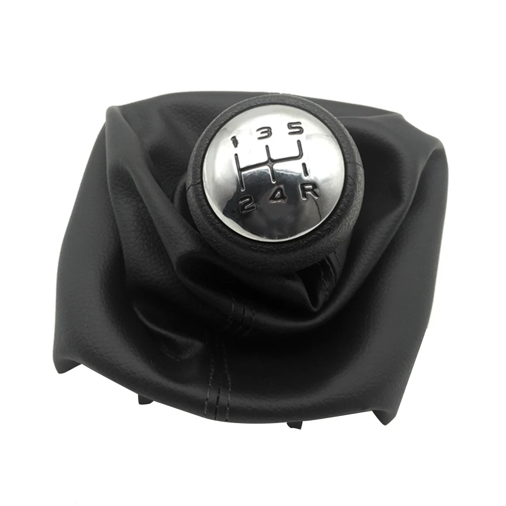 For Peugeot 307 207 Citroen C3 C4 C5 5 Speed Gear Shift Knob Shifter Lever Stick Gaiter Boot Cover PU Car Accessories