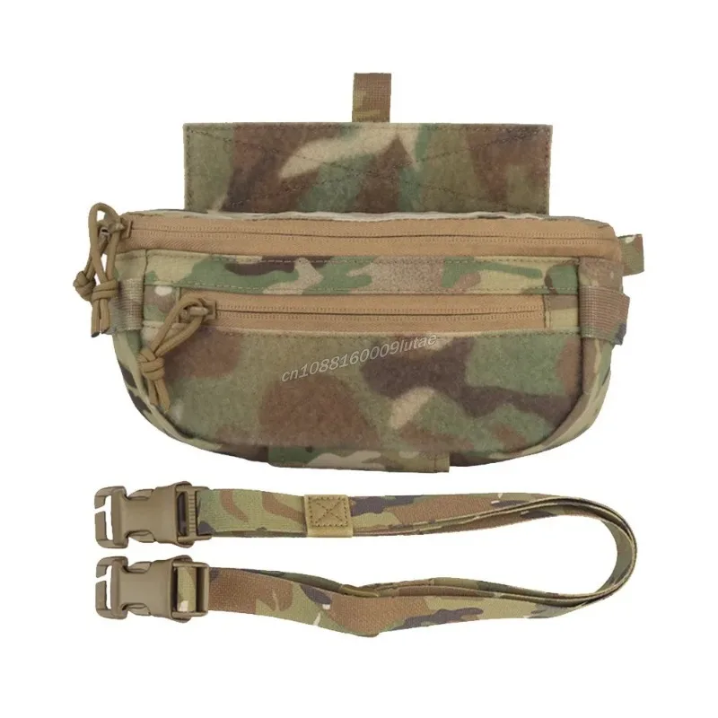 Tactical Hanger Pouch Fanny Pack Abdominal Dangler Pack Shoulder Bag Airsoft Hunting Plate Carrier Miscellaneous Storage Pocket