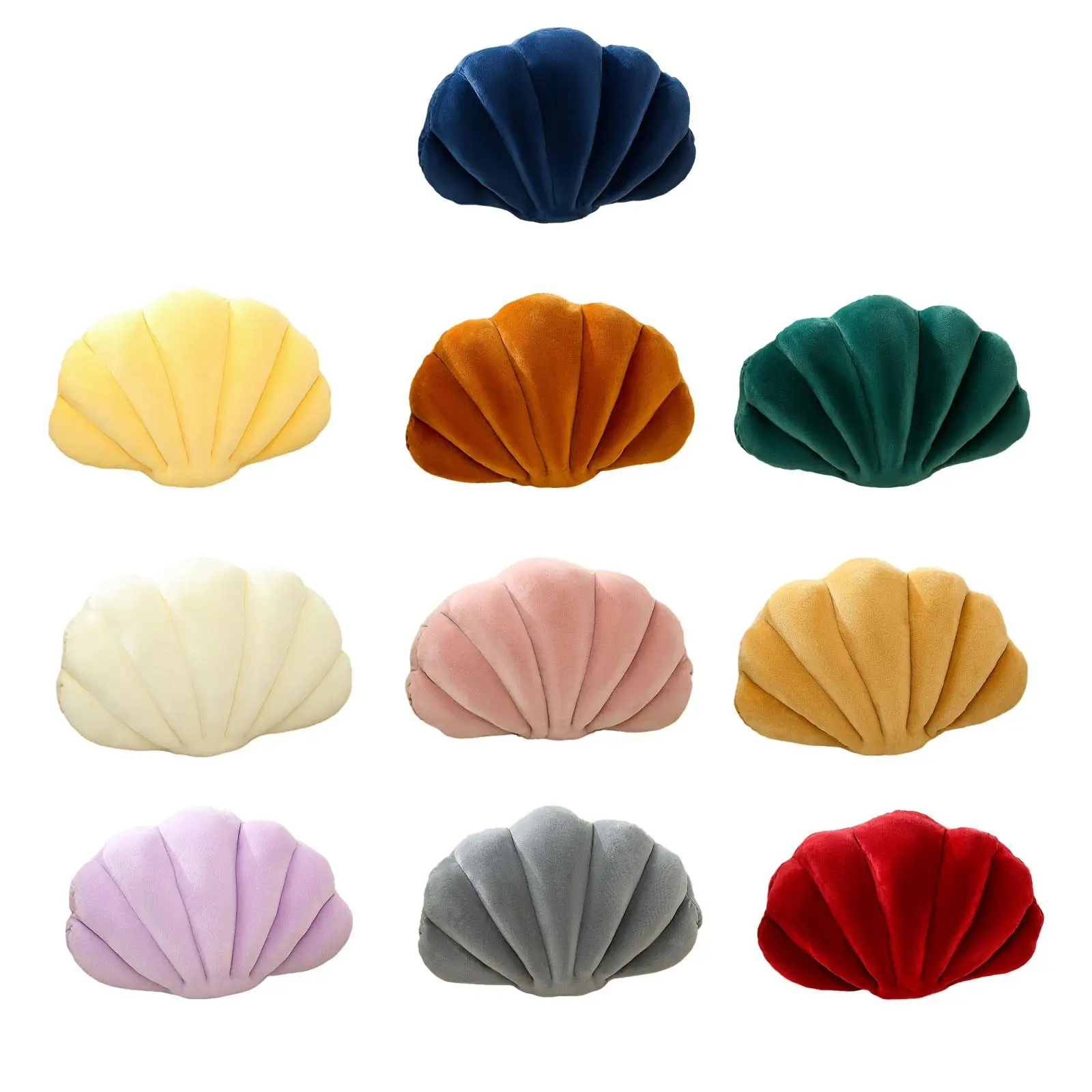 

Shell Shaped Pillows Lightweight Cute Seat Cushion Clam Pillow Floor Cushion for Couch Home Office Sofa Living Room