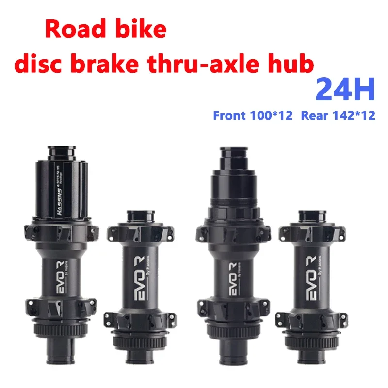 Road Bicycle Straight Pull Hub 24H Center Lock Disc Brake Bicycle Barrel Axle Wheel Hub 100*142mm 11 Speed 24 Hole HG/XD Freehub