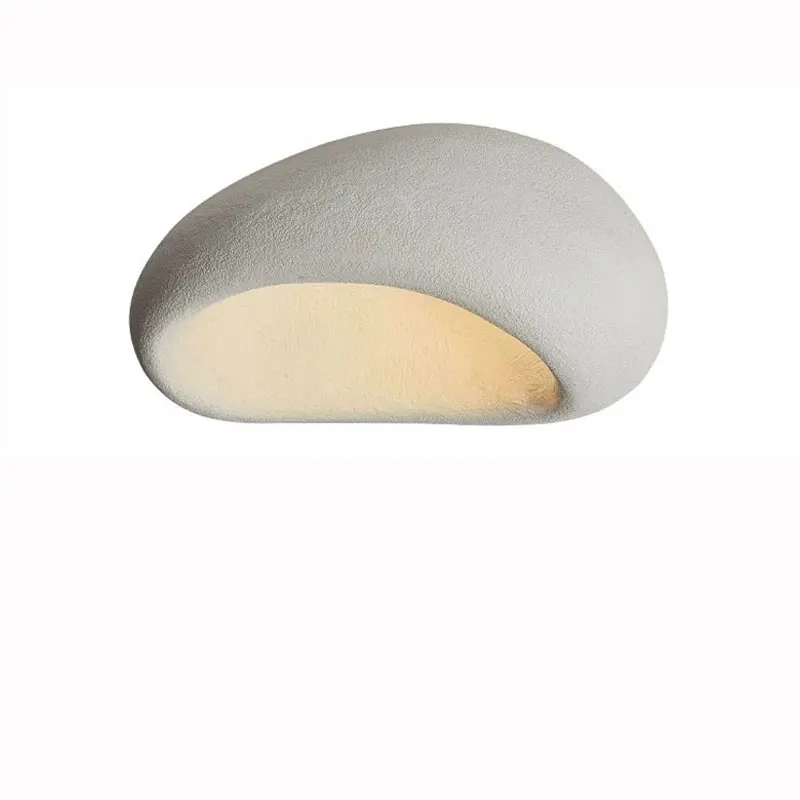 Modern New Wabi Sabi White Grey Ceiling Light Nordic Living Room Bedroom Corridor balcony Home Decoration Led Room Lamps