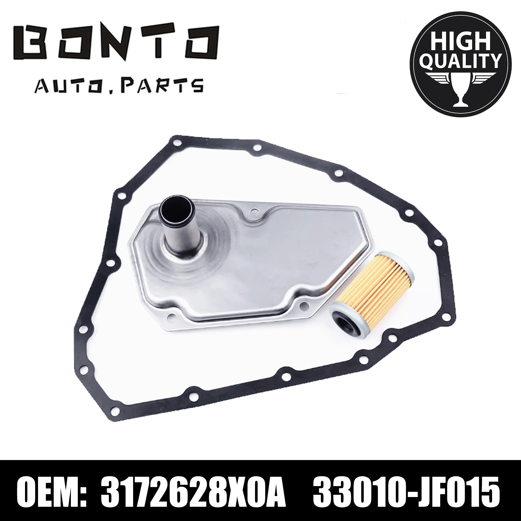 

BONTO Transmission Oil Filter+Pan Gasket Kit For Nissan Sentra Swift Suzuki Replace 33010-JF015 31726-28X0A