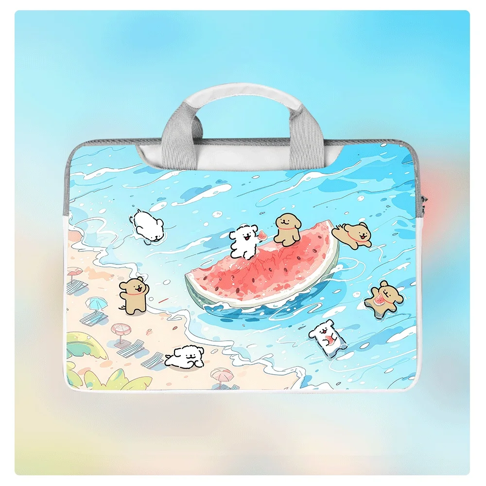 

High Quality Cartoon Dog Laptop Case Waterproof and Shockproof 13 14.6 15.6 Inch Student Gift Large Capacity Storage Bag Handbag