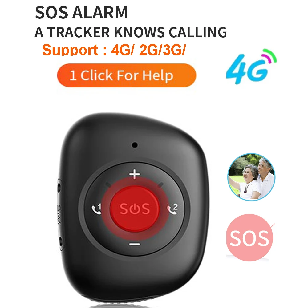 4G LTENetwork 3G WCDMA 2G GSM GPS Tracker for Kids Elderly SOS Camera V50 Emergency Alarm GPS Tracking Heart Rate Blood Pressure