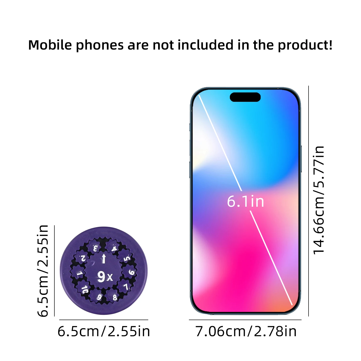 Math Fidget rotator, addition, subtraction, multiplication, and division games for learning mathematics and educational toys
