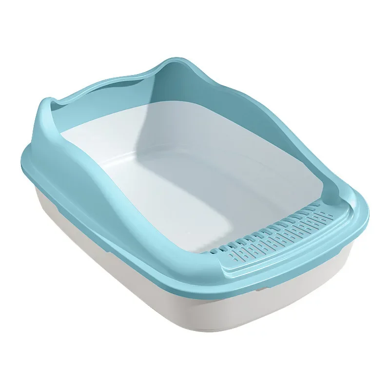 oversized semi-closed, cat litter box open, splash-proof cat toilet, extra-large cat litter box pet supplies