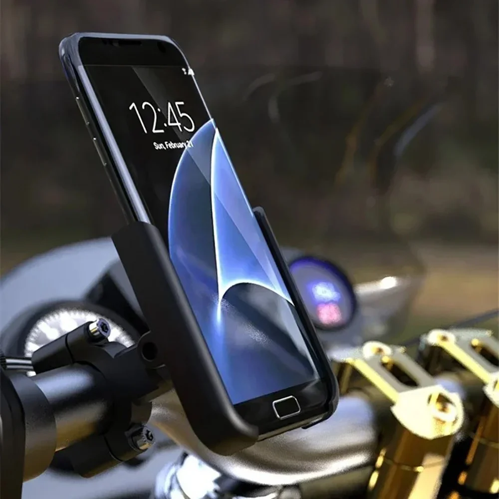Motorcycle Bicycle Phone Holder GPS Bracket Cellphone Stand Handlebar Mount Adjustable Bike Phone Holder Motorbike Accessories view 5