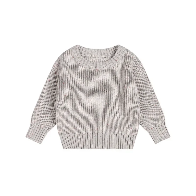 Winter Baby Loose Sweater Knitted New Baby Boy Girl Clothes Round Neck Kid Toddler Girl Boy Pullover Baby Outerwear