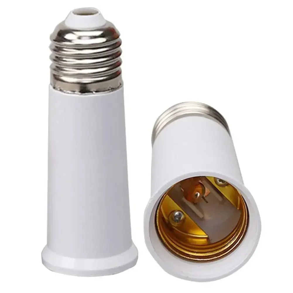 2PCS Light Socket Extender Adapter E27 To E27 65mm/95mm Screw Bulb Base Adapter Converter Lamp Bulb Socket Lamp Holder Adapter