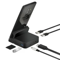 ¡Nuevo! ! Estación de acoplamiento 8 en 1 USB C HUB, soporte para teléfono, estación Dex Pad, USB C a Compatible, Kit de cargador de energía para