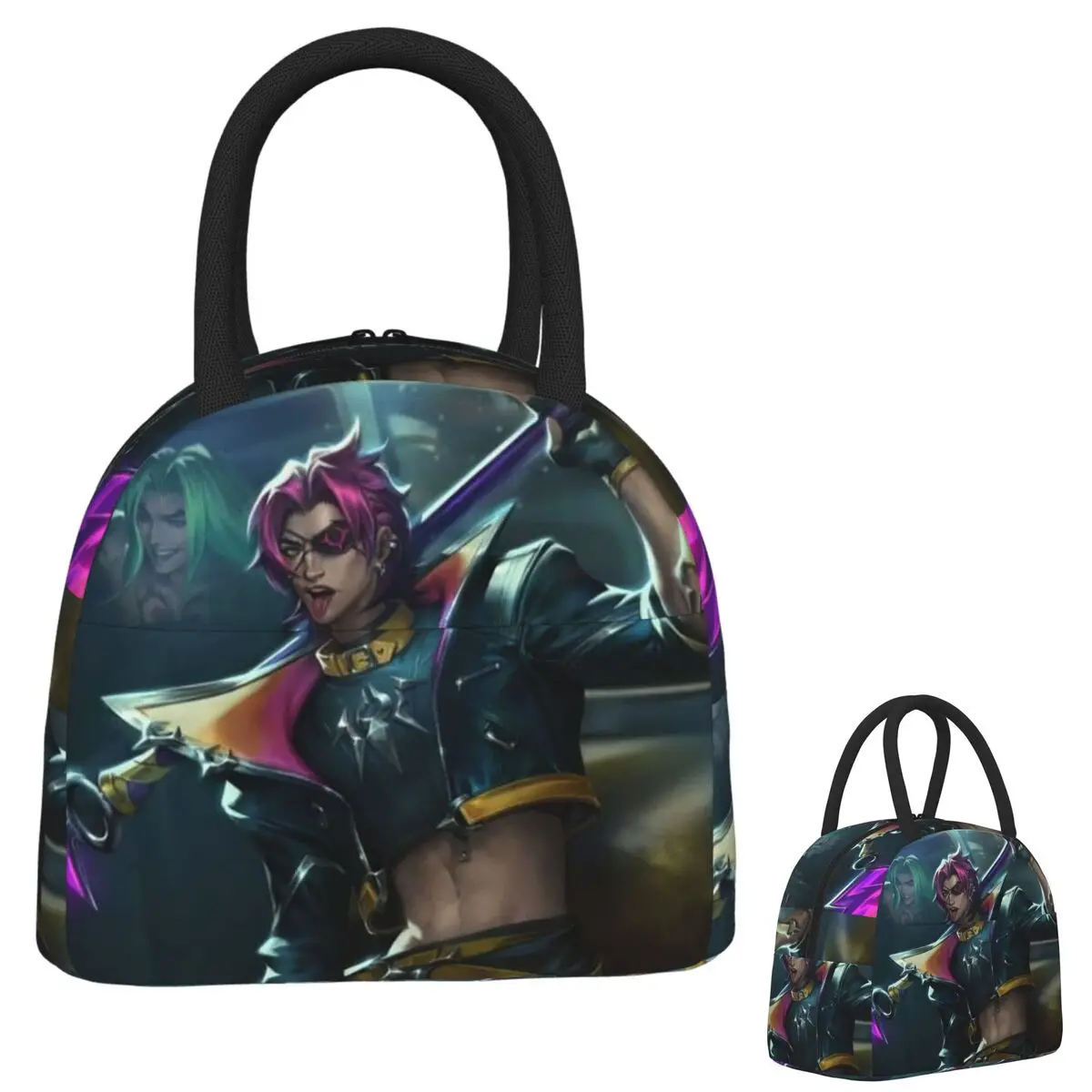 

Kayn LOL League Of Legends Изолированная сумка для обеда для женщин и детей Герметичные коробки для еды Термальный ланч-бокс-тоут