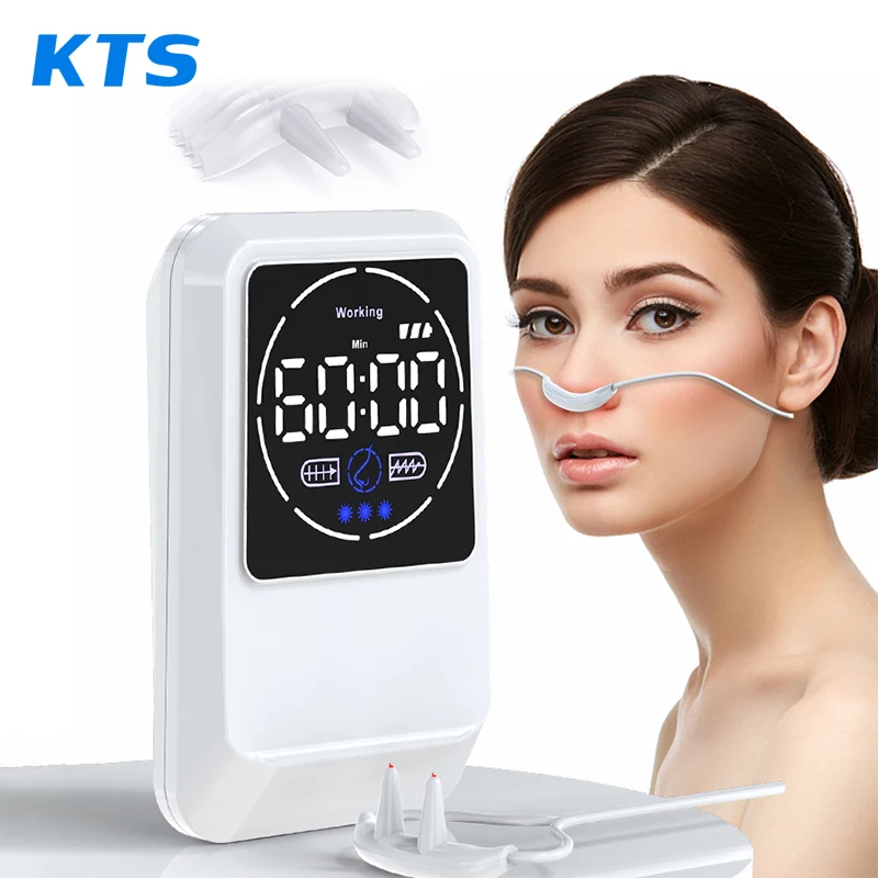 KTS 650nm LLLT Rhinitis Device Low Frequency Pulse Nose Massage Infrared Nasal Therapy Device for Improving Nasal Ventilation