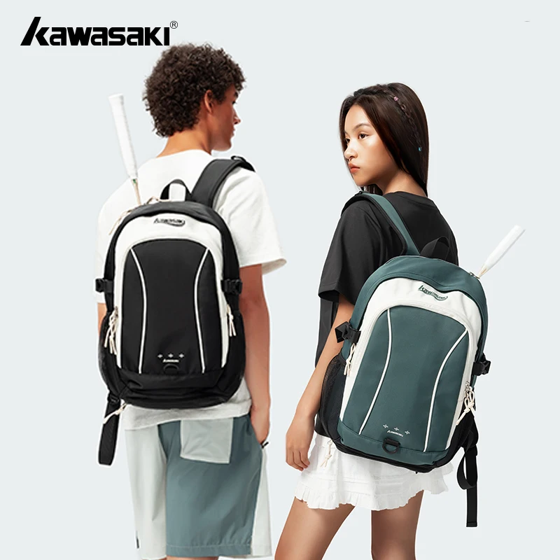 Kawasaki Backpack Badminton Bag K1G00-C8240 Tennis Backpack Men's and Women's New Multifunctional Sports Fashion Backpack