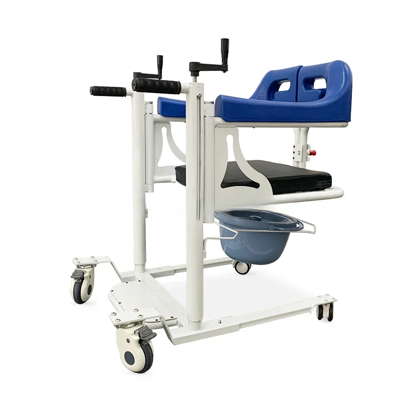 Strong Bearing Capacity Electric Patient Transport Transfer Chair Commode Chair for Elderly