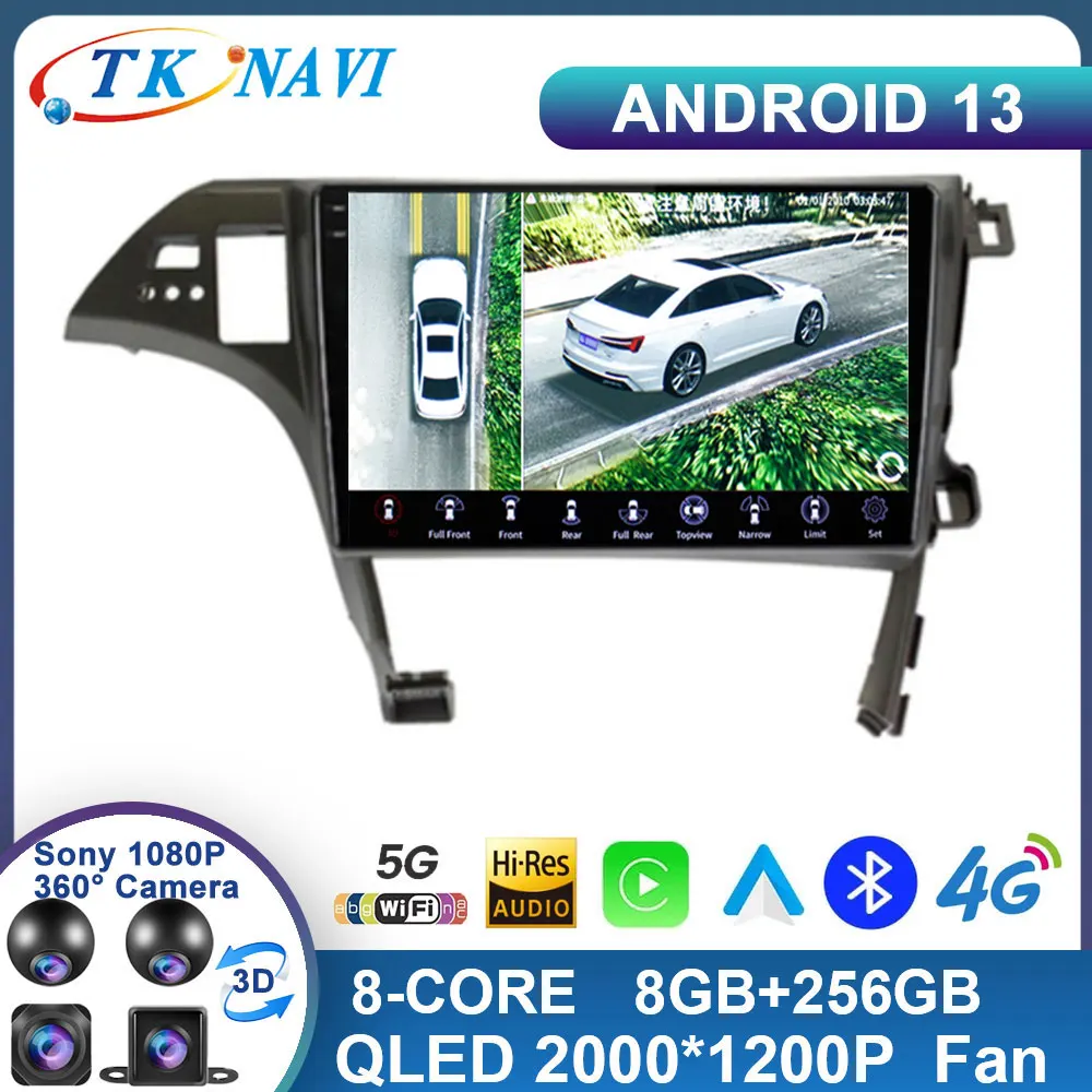 

Android 13 For Toyota Prius XW30 2009 - 2015 Car Radio Multimedia Video Player Navigation GPS DSP QLED Android Auto WIFI DSP BT