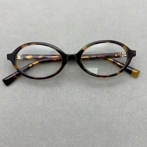 Imagen 2 del producto Montura de gafas ovaladas vintage, gafas de acetato unisex retro, gafas de lectura ligeras para hombres/mujeres, regalo de ratón de biblioteca