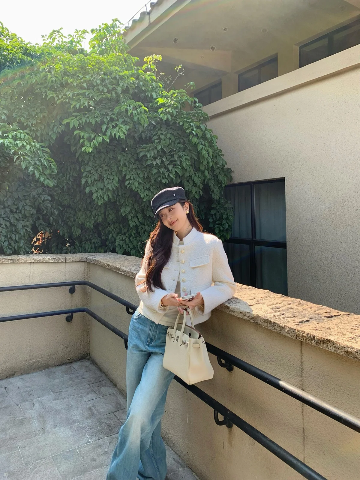 

Женская шерстяная куртка Florr Playa Bla с воротником-стойкой, весенне-осенняя, удобная, теплая, прямого кроя