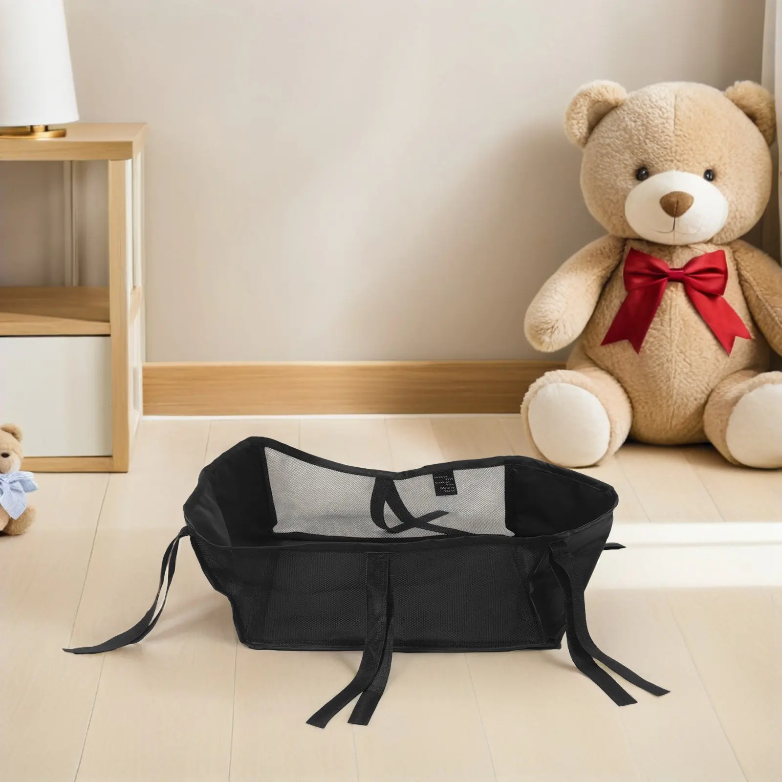 

Large Capacity Stroller Under Basket Universal Organizer Baby Storage Bin Diaper Holder Bottle Pram Bottom Storage Accessory