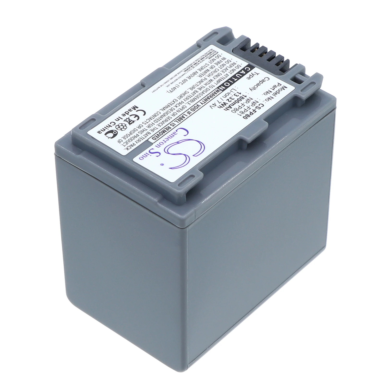Battery for Sony DCR-DVD92,DCR-DVD92E,DCR-HC16,DCR-HC16E,DCR-HC17,DCR-HC17E,DCR-HC21,DCR-HC85,DCR-30 (1800mAh) 7.4V