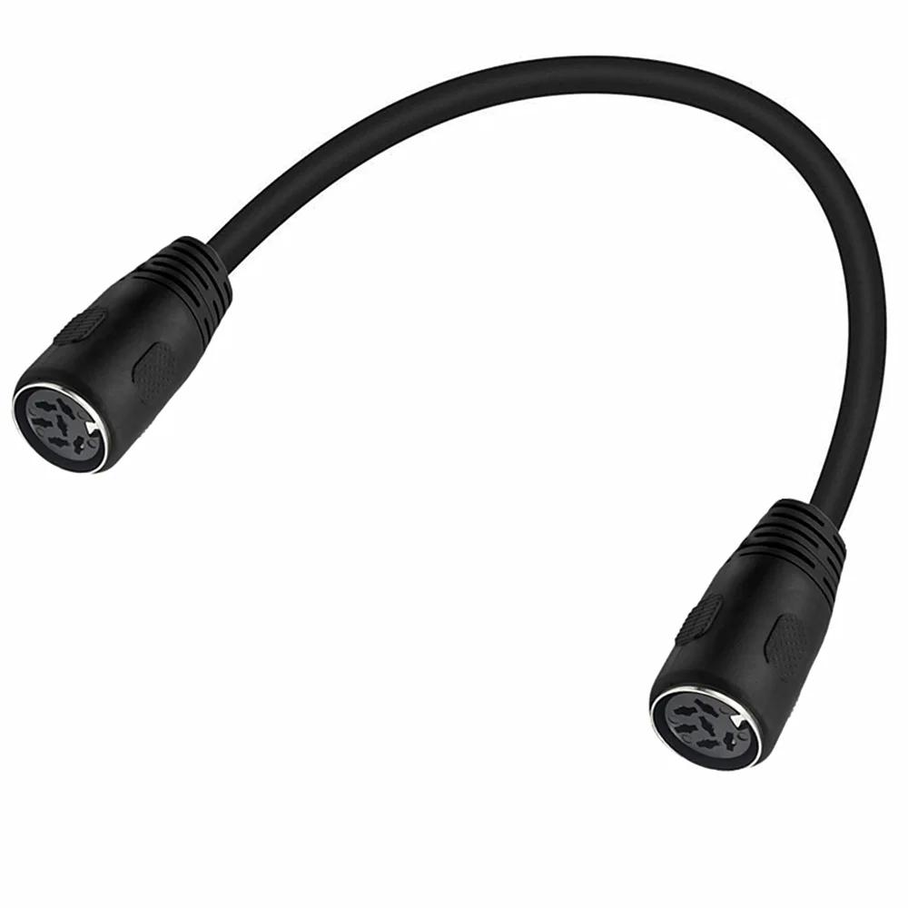 High Quality DIN 6pin  female to  female Audio and Video Cable  Midi 6pin for Audio Microphone Guitar Cable