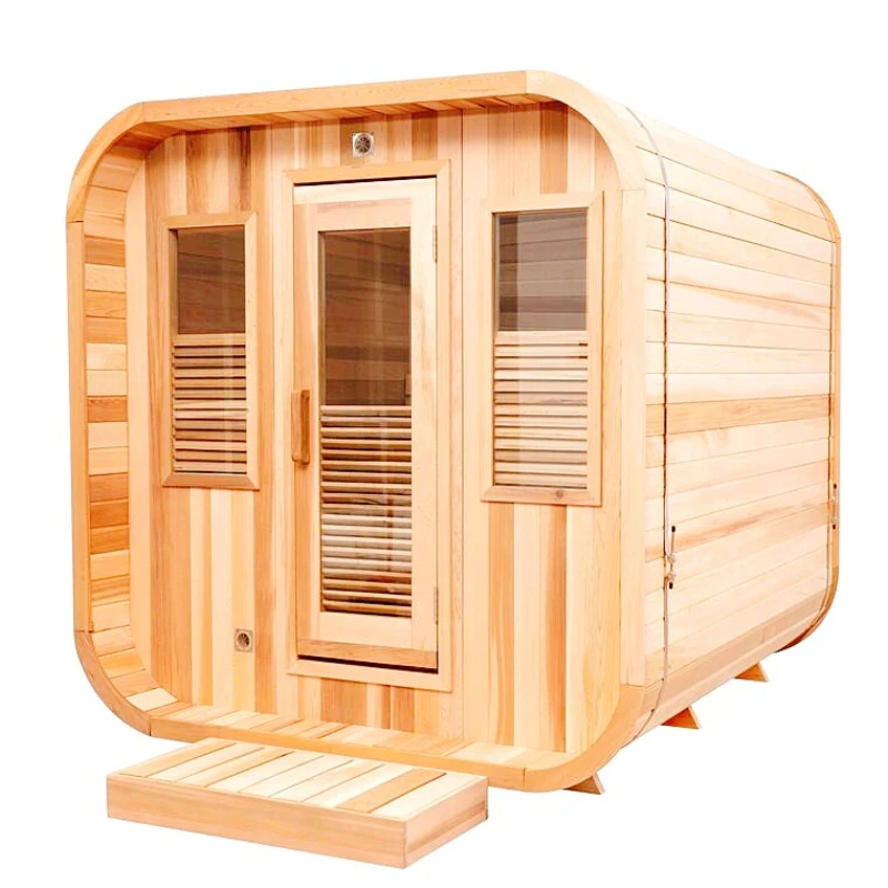 Wholesale Low Price 8 Person Traditional Outdoor Infrared Wet Steaming Sauna Room