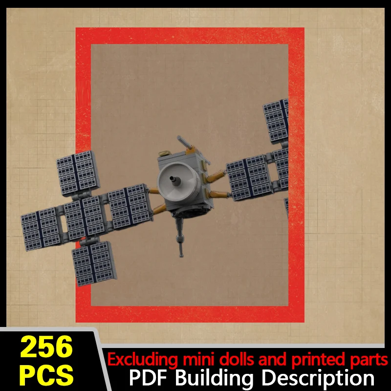 Military Spaceflight Probe Model MOC Building Bricks War Equipment Modular Technology Gifts Holiday Assemble Children Toys Suit