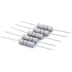 50pcs Metal Oxide Film Resistor 2 Watts 2W 5% 10 12 15 18 20 22 24 27 30 33 36 39 43 47 51 56 62 68 75 82 91 R E Ohm